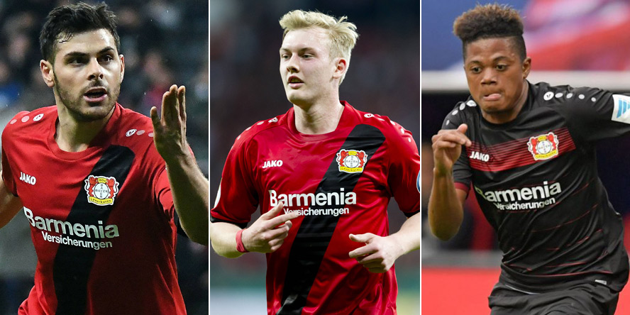 Wer ist besser: Kevin Volland vs. Julian Brandt vs. Leon Bailey